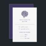 Cartons Réponse Élégant repas Peacock Vintage Choix de mariage RSV<br><div class="desc">Cette carte de mariage RSVP fait partie de ma suite mariage "Peacock",  avec une illustration vintage d'un beau paon. Ce design comprend le choix de plats pour les clients. Customisez ce produit avec des informations sur votre mariage et faites-le vous-même !</div>