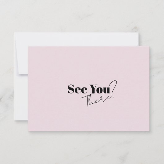 Cartons Réponse Élégant Rétro minimaliste moderne Mariage (Devant)