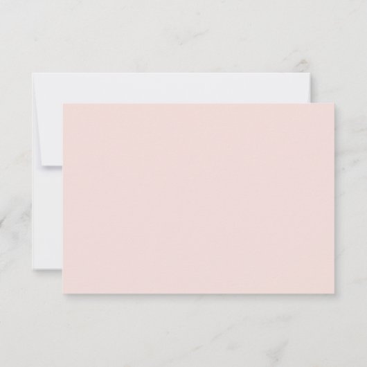 Cartons Réponse Elégant rose Aquarelle Floral Girl Baby shower (Dos)