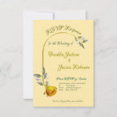 Cartons Réponse Elégant rose de paix douce beurre jaune ovale Mari (Devant)