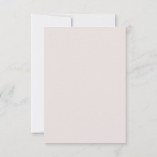 Cartons Réponse Élégant Rose Gold Foil Mariage diamant (Dos)