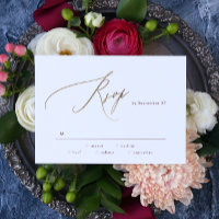 Élégant Rouge foncé Plum Bourgogne Or Le Mariage