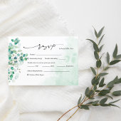 Cartons Réponse Élégant Rustique Botanique Eucalyptus Feuilles