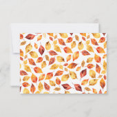 Cartons Réponse Élégant Rustique Terracotta Automne Feuilles Maria (Dos)