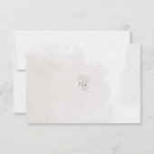 Cartons Réponse Élégant Script Botanique Botanique Boîtier Floral (Dos)