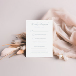 Cartons Réponse Élégant script de calligraphie Mariage classique