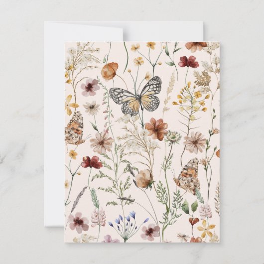 Cartons Réponse Élégant script initial Monogramme Mariage noir (Dos)