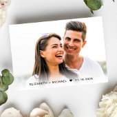 Cartons Réponse Élégant script photo QR Code Cream Mariage