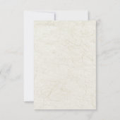 Cartons Réponse Elegant Tropical Beach Wedding  (Dos)