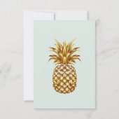 Cartons Réponse Elégant Tropical Destination Détails de mariage (Dos)