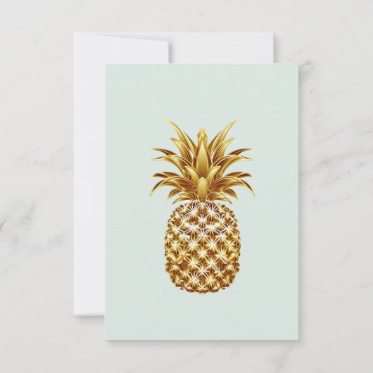 Cartons Réponse Elégant Tropical Destination Détails de mariage (Dos)