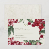 Cartons Réponse Elegant Tropical Island Beach Wedding (Devant / Derrière)