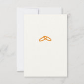 Cartons Réponse Elegant Two Hearts Catholic Wedding  (Dos)