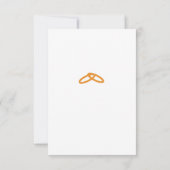 Cartons Réponse Elegant Two Hearts Catholic Wedding  (Dos)