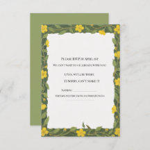 Élégant vert jaune Fleur sauvage Floral