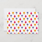 Cartons Réponse Elégant Whimsical coloré Mariage de automne rustiq (Dos)