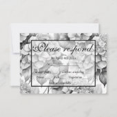 Cartons Réponse Elégante aquarelle blanche grise noire (Devant)