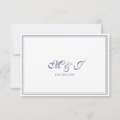 Cartons Réponse Elégante coque bleu foncé (Dos)