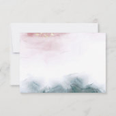 Cartons Réponse Elégante encre d'alcool bleu Aquarelle moderne (Dos)