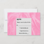 Cartons Réponse Élégante fille rose minimal Abstrait Mariage de pe (Devant)