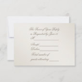 Cartons Réponse Élégante Perle 30e Anniversaire de Mariage (Dos)