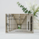 Cartons Réponse Elégante réception de la salle de mariage Mariage  (Debout devant)