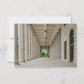 Cartons Réponse Elégante réception de la salle de mariage Mariage  (Dos)