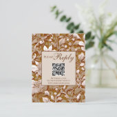 Cartons Réponse Elégante terre cuite victorienne blanc floral (Debout devant)