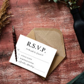 Cartons Réponse Élégante Typographie Laurel Wreath Monogramme