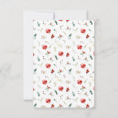 Cartons Réponse Élégante verdure Florale Mariage d'hiver Choix de  (Dos)