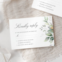 Élégantes feuilles de eucalyptus verdure or mariag
