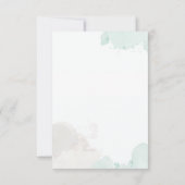 Cartons Réponse Élégantes fleurs d'aquarelle mi-été | Choix de rep (Dos)