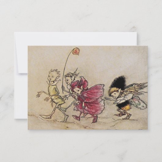 Cartons Réponse « Elfes » Illustrations de fées par Arthur Rackham (Devant)