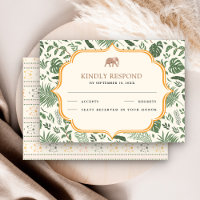 Élphant de la Forêt Tropicale Mariage Indien