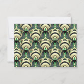 Cartons Réponse Emerald & Gold Art Déco (Dos)