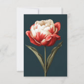 Cartons Réponse Emerald Green et Red Tulip Mariage (Dos)