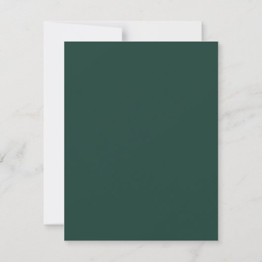 Cartons Réponse Emerald Greenery Mountain Pine QR Code Mariage (Dos)