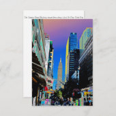 Cartons Réponse Empire State Building de la 42e affiche de St New (Devant / Derrière)