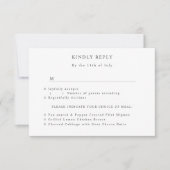 Cartons Réponse Empreinte de fleurs romantiques sur mariage de boi (Devant)