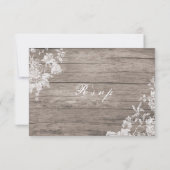 Cartons Réponse Empreinte de fleurs romantiques sur mariage de boi (Dos)