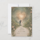 Cartons Réponse Enchanted Medieval Heart Forest Romantic Wedding (Devant)