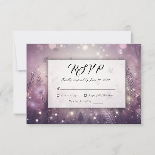 Cartons Réponse Enchantement Starlit en fleur (Devant)