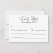 Cartons Réponse Enchanter Floral Carriage Fairy Tale Mariage (Devant)