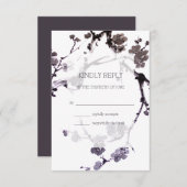 Cartons Réponse Encre sumie de fleur de prune (Devant / Derrière)