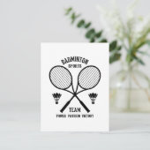 Cartons Réponse Équipe de badminton (Debout devant)