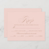 Cartons Réponse Espagnol Nuestra Boda Pink (Devant / Derrière)