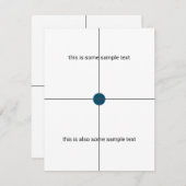 Cartons Réponse essai échantillon (Devant / Derrière)