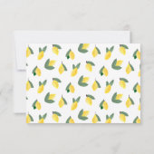 Cartons Réponse Été Citron Italie Coucher de soleil Mariage (Dos)