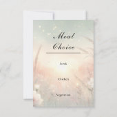 Cartons Réponse Ethereal Pastel Wildflower Field Wedding (Dos)