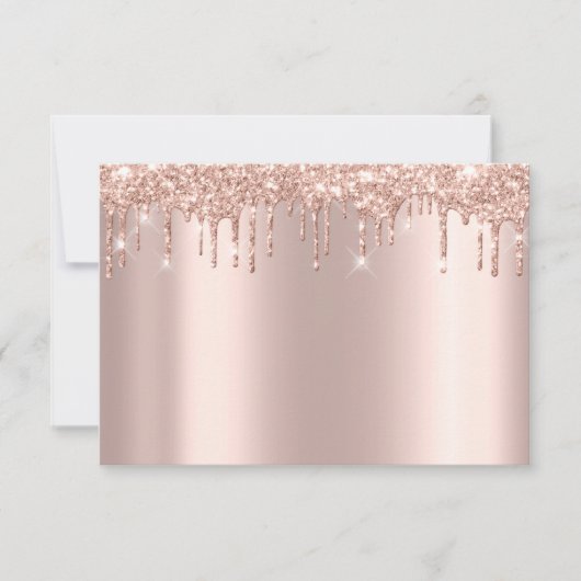 Cartons Réponse Étincelle de Parties scintillant rose en poudre de (Devant)